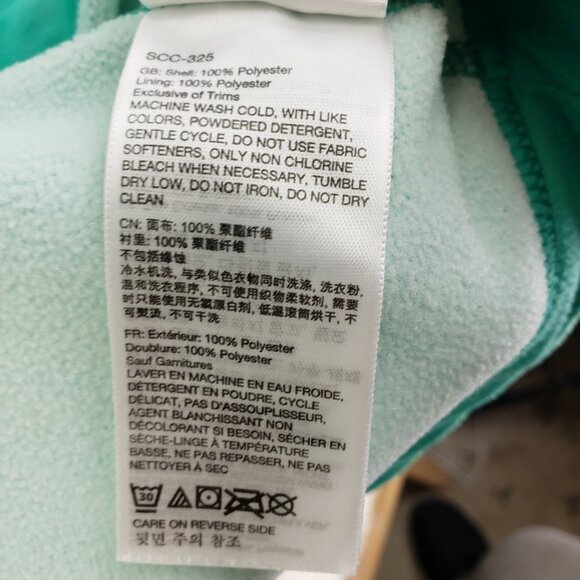 Marmot green zip up cozy fleece lined jacket with pockets Womens XS - Picture 11 of 12